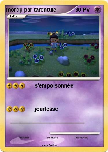 Pokemon mordµ par tarentule