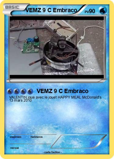 Pokemon VEMZ 9 C Embraco