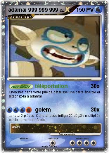 Pokemon adamai 999 999 999