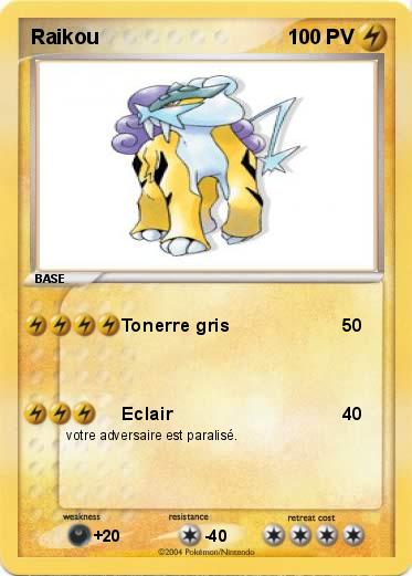Pokemon Raikou