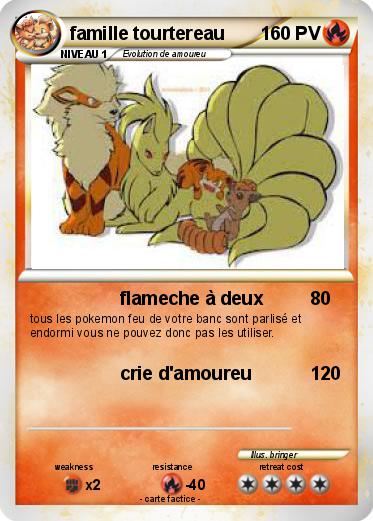 Pokemon famille tourtereau