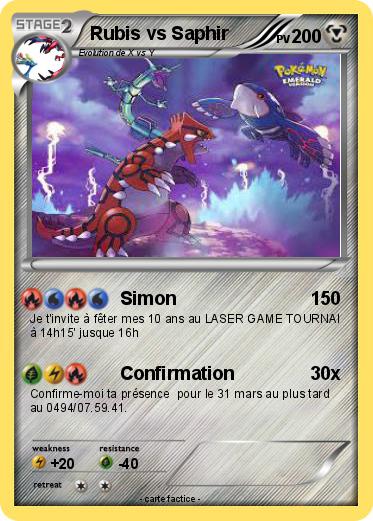 Pokemon Rubis vs Saphir