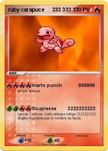 Pokemon ruby carapuce     333 333 33
