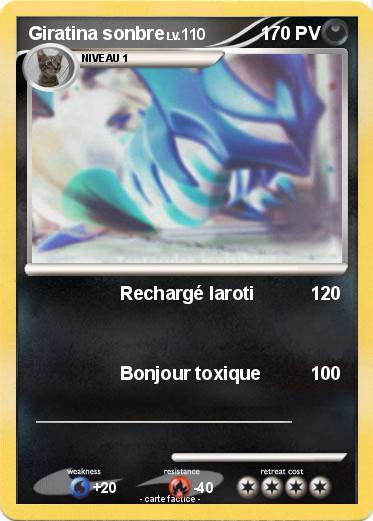 Pokemon Giratina sonbre