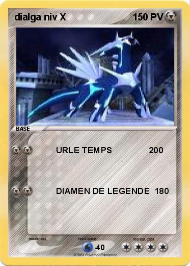 Pokemon dialga niv X