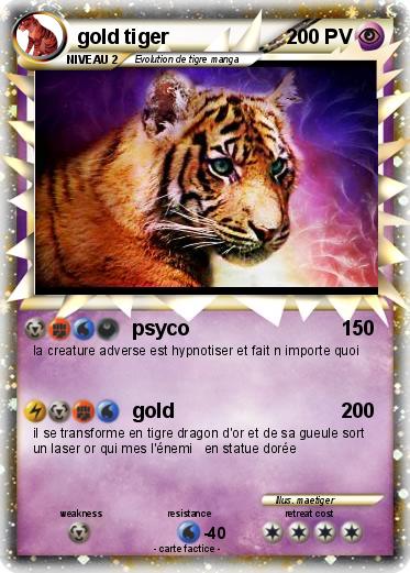 Pokemon gold tiger