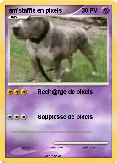 Pokemon am'staffie en pixels