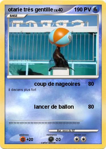 Pokemon otarie très gentille