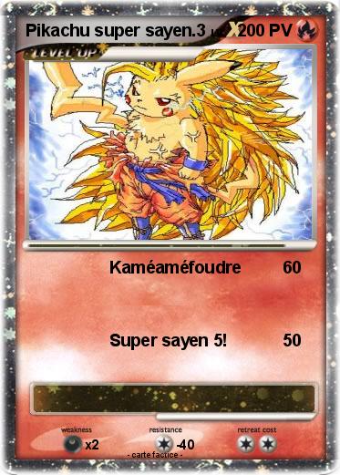 Pokemon Pikachu super sayen.3