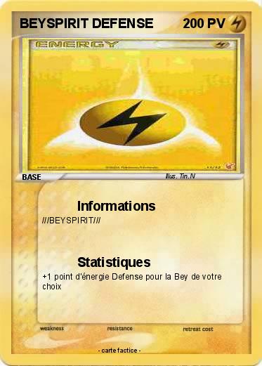 Pokemon BEYSPIRIT DEFENSE