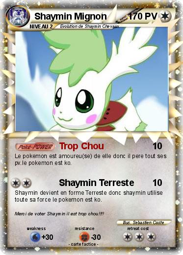 Pokemon Shaymin Mignon