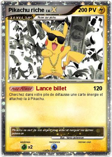 Pokemon Pikachu riche