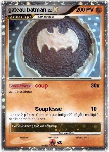 Pokemon gateau batman