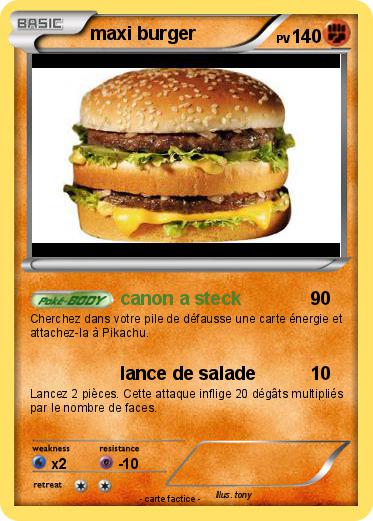 Pokemon maxi burger