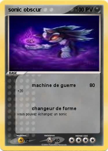 Pokemon sonic obscur