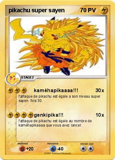 Pokemon pikachu super sayen