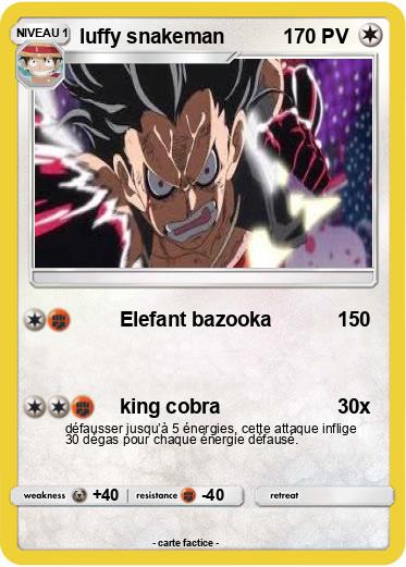 Pokemon luffy snakeman