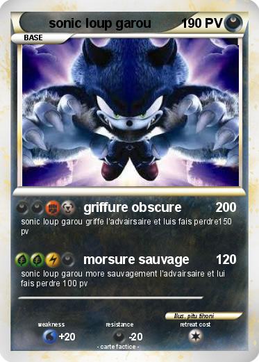 Pokemon sonic loup garou
