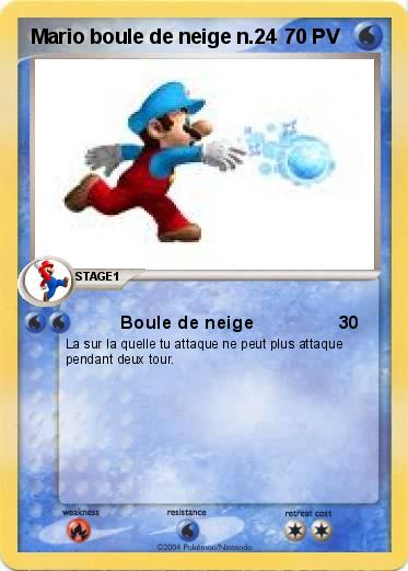 Pokemon Mario boule de neige n.24