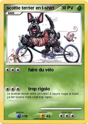 Pokemon scottie terrier en t-shirt