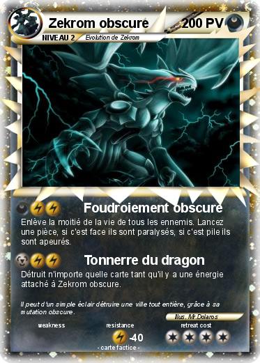 Pokemon Zekrom obscure