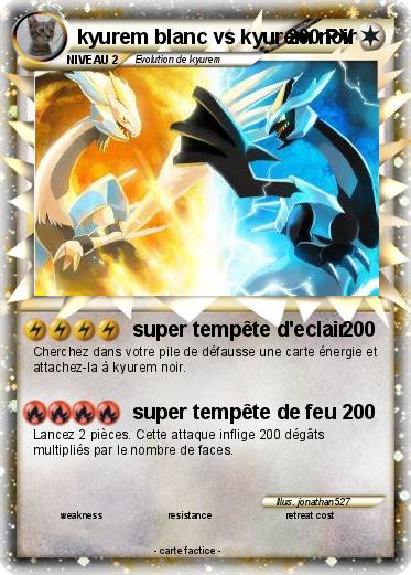 Pokemon kyurem blanc vs kyurem noir