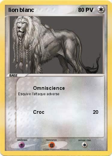 Pokemon lion blanc