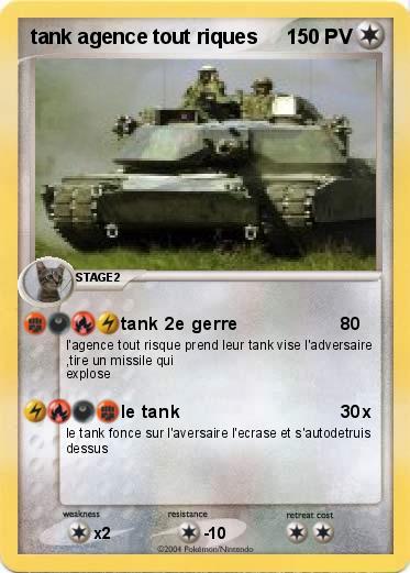 Pokemon tank agence tout riques