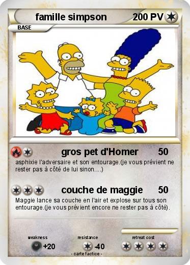 Pokemon famille simpson
