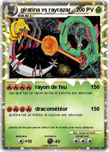 Pokemon giratina vs raycazar