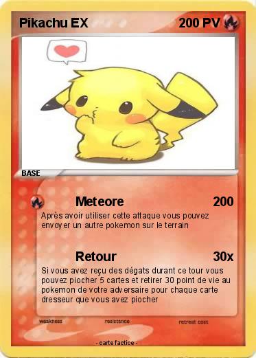 Pokemon Pikachu EX