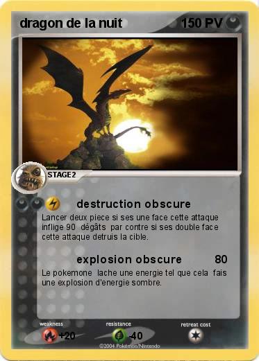 Pokemon dragon de la nuit