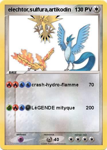Pokemon elechtor,sulfura,artikodin