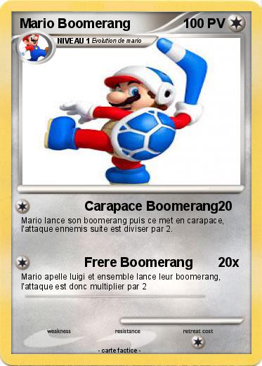 Pokemon Mario Boomerang