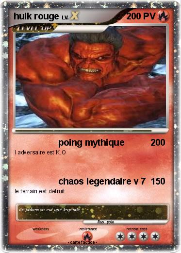 Pokemon hulk rouge