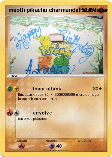 Pokemon meoth pikachu charmander balbasuar