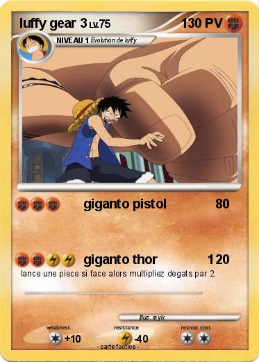 Pokemon luffy gear 3
