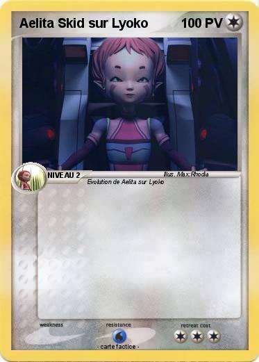 Pokemon Aelita Skid sur Lyoko