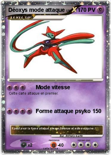 Pokemon Déoxys mode attaque