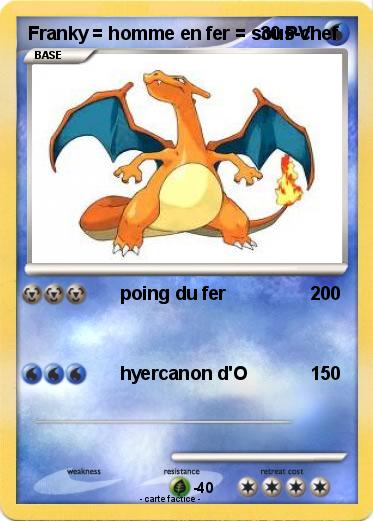 Pokemon Franky = homme en fer = sous-chef