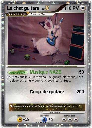 Pokemon Le chat guitare