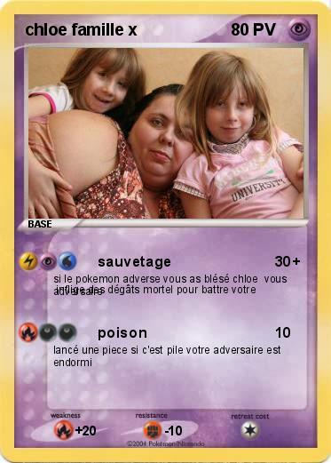 Pokemon chloe famille x