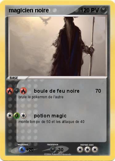 Pokemon magicien noire