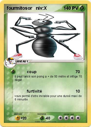 Pokemon fourmitosor   niv:X                                      