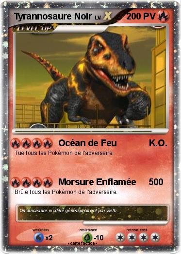 Pokemon Tyrannosaure Noir
