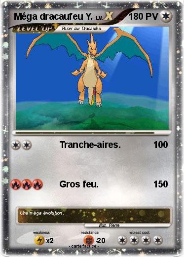Pokemon Méga dracaufeu Y.