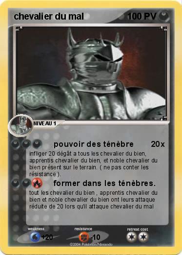 Pokemon chevalier du mal