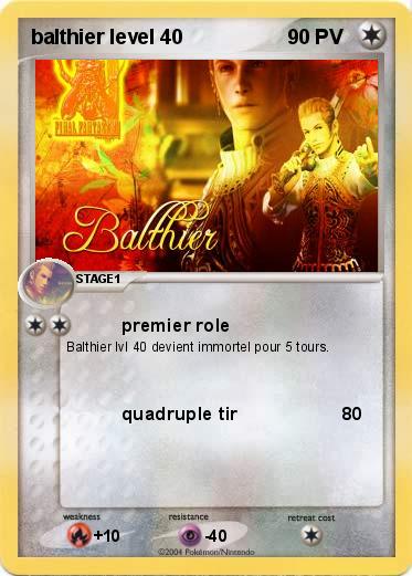 Pokemon balthier level 40