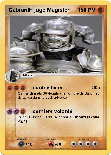 Pokemon Gabranth juge Magister