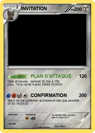Pokemon INVITATION